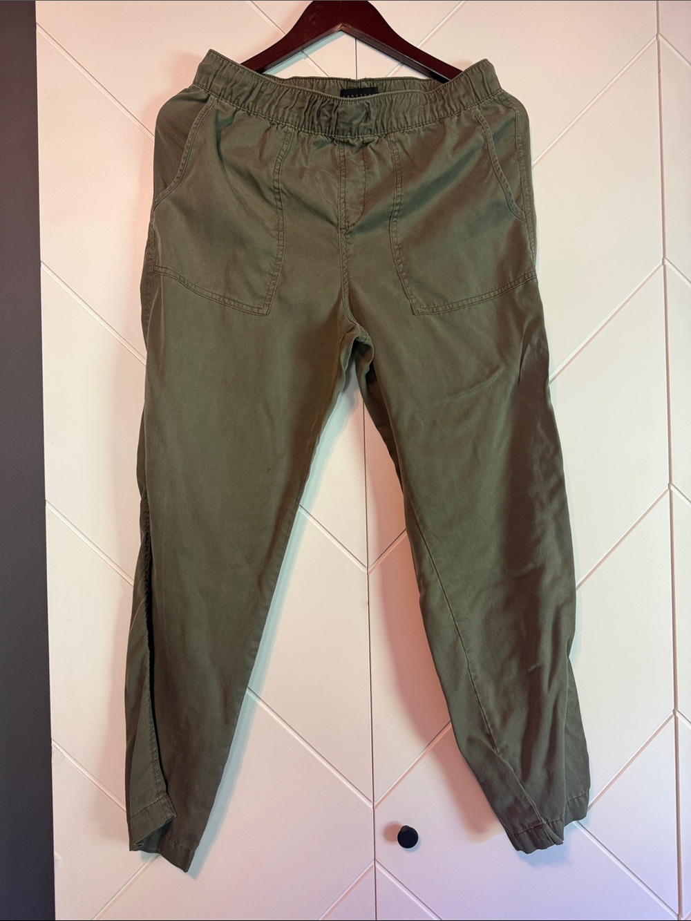 Sanctuary Olive Green Elastic-Waist Pants